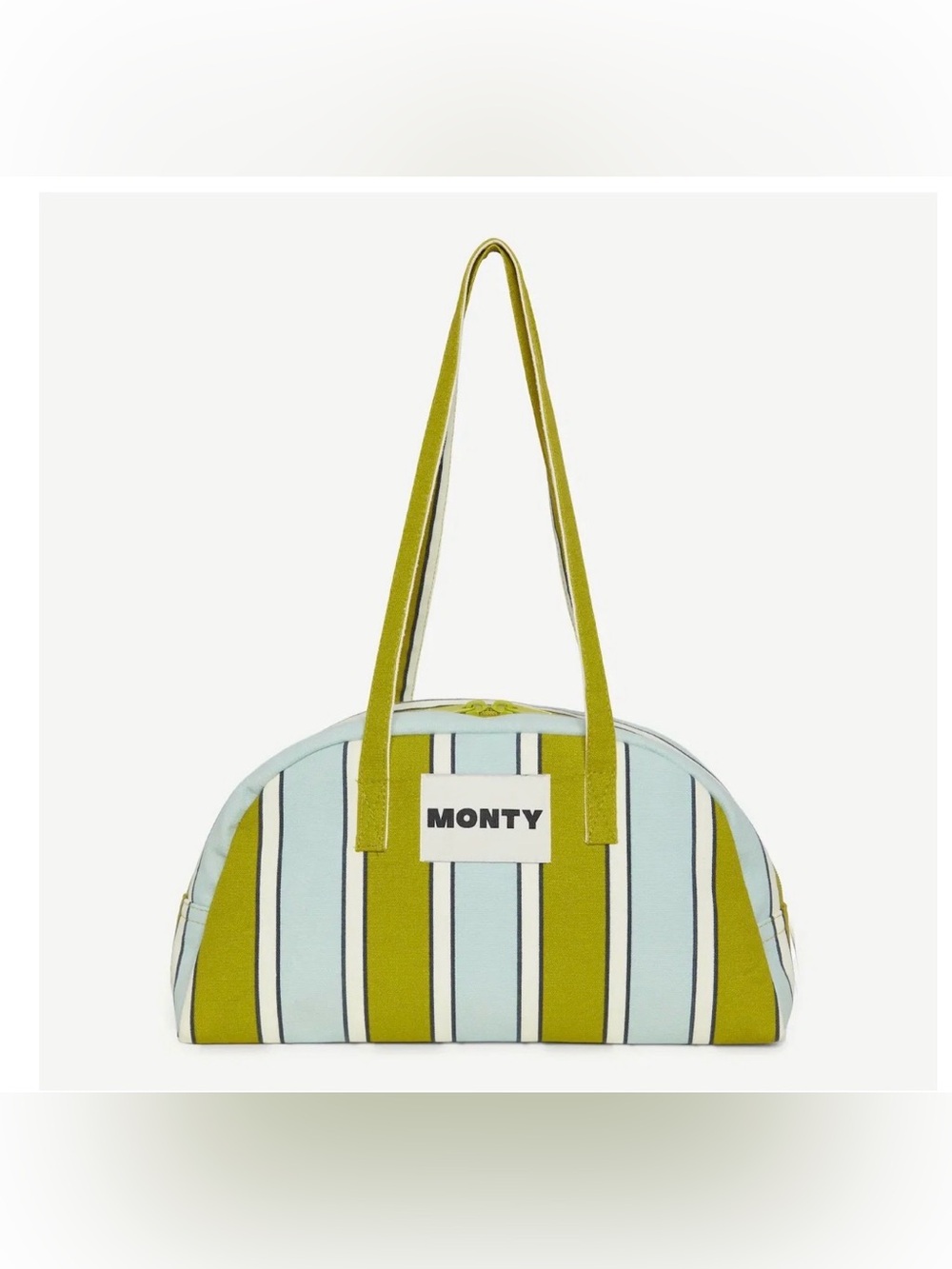 Monty Arc Organic Cotton Bag - Lagoon & Moss New